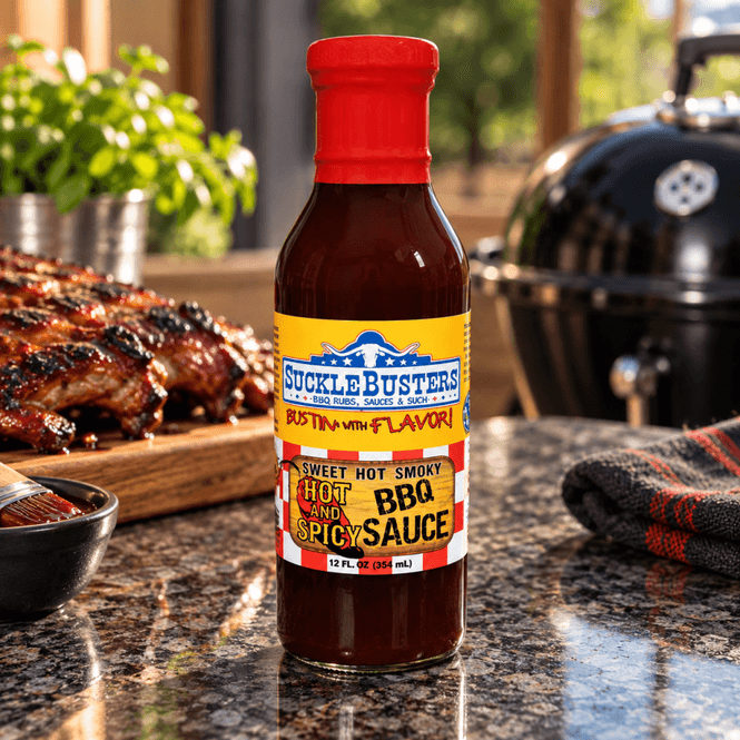Hovedbilde SuckleBusters Hot & Spicy BBQ Sauce 354 ml